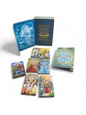Tarot Illuminati Blue and Gold Art Print Set